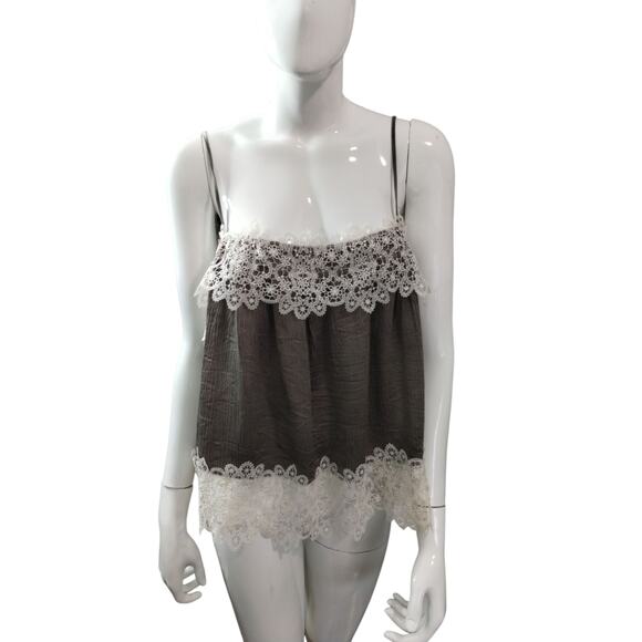 Zara Womens Size Small Lace Flowy Hippie Summer Beachy Feminine Dainty Cami Top - Picture 1 of 9